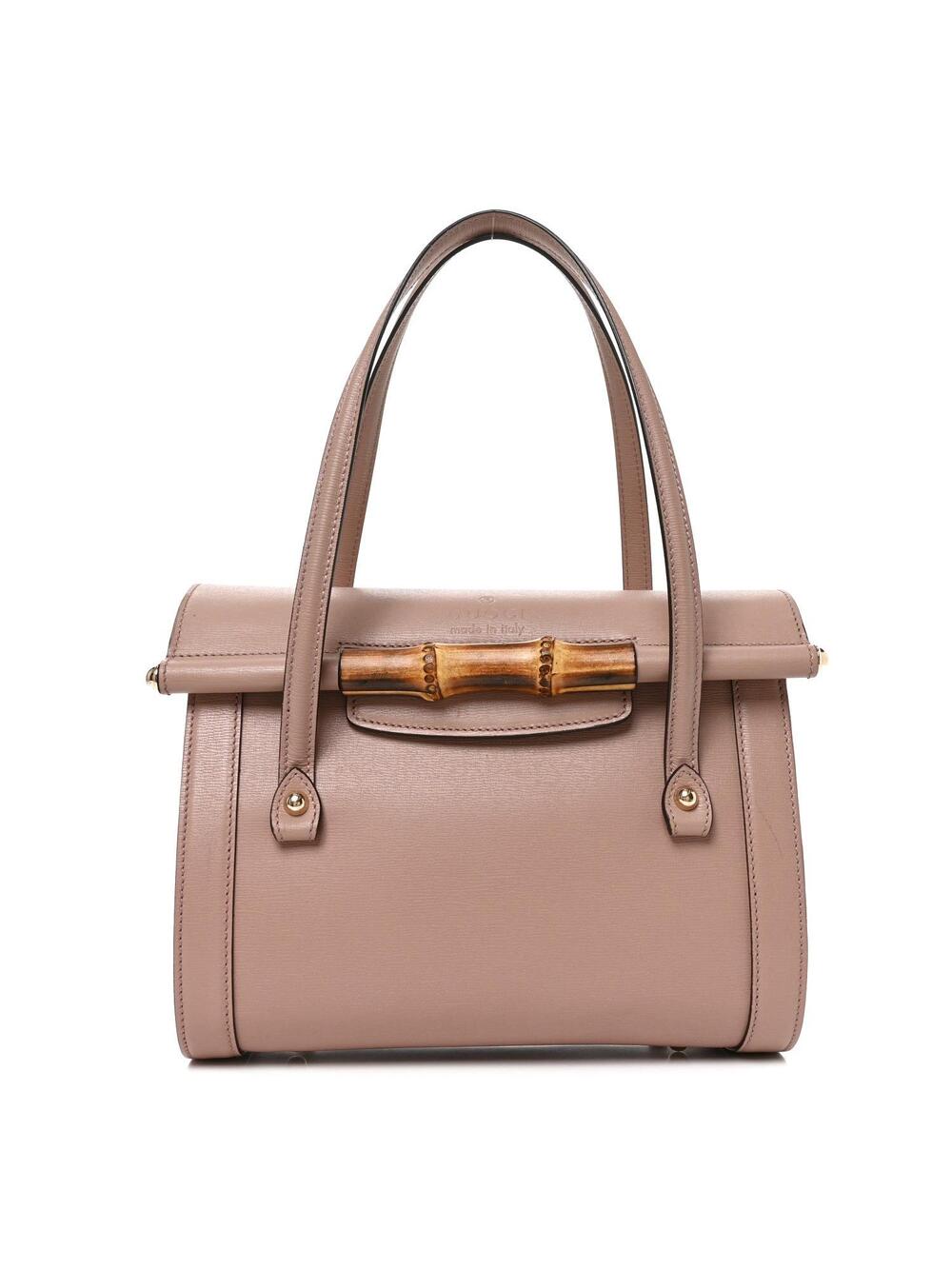 Gucci Calfskin Bamboo Bullet Top Handle #343223G59B